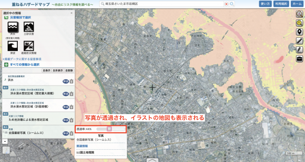 ハザードマップの使い方