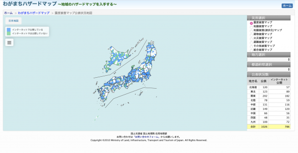 ハザードマップの使い方