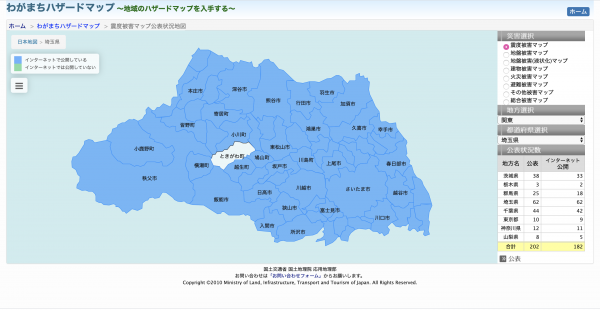 ハザードマップの使い方